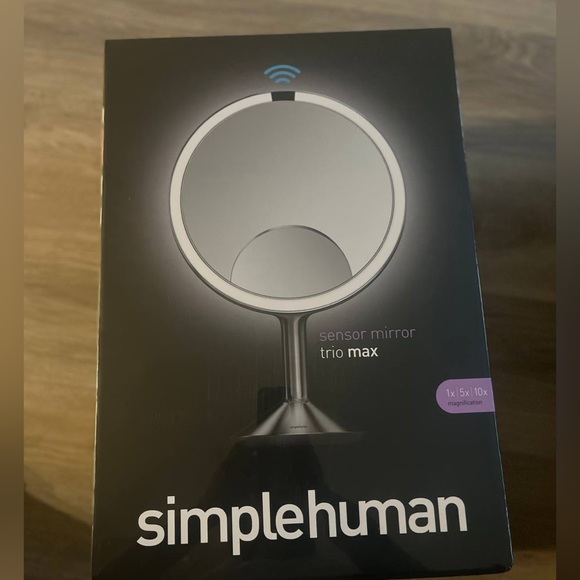 Simple Human 1x, 5x, 10x Sensor Mirror Max Trio 10” Brushed Finish - Picture 4 of 5